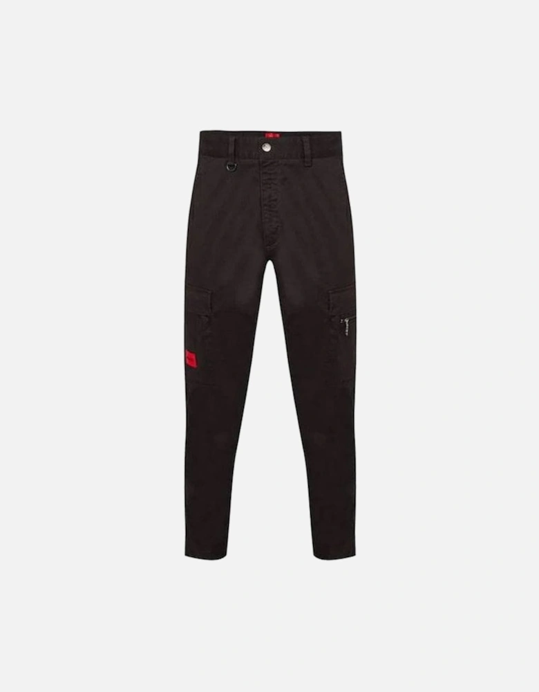 Rip-Stop Black Cargo Pants