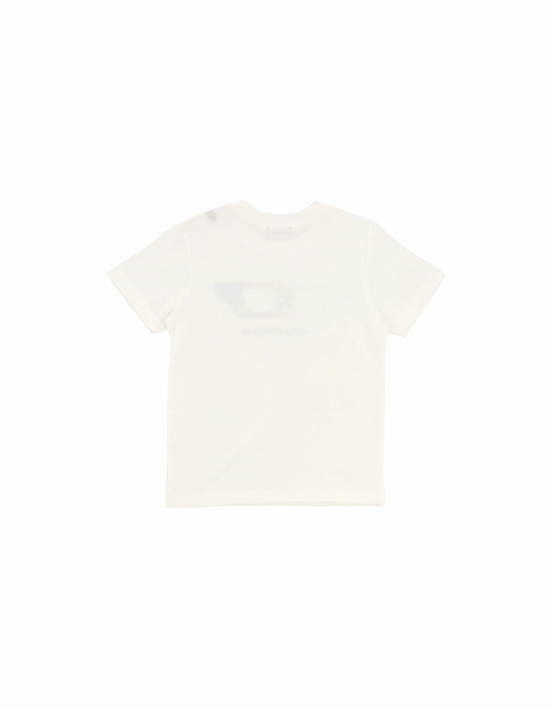 Boys Cotton Logo T-Shirt White