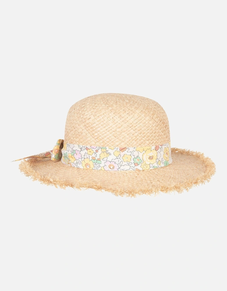 Straw Round Hat Beige