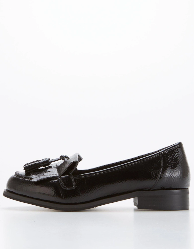 Wide Fit Tassel Loafer - Black