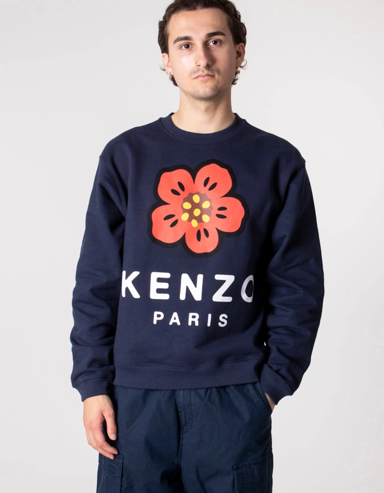 Relaxed Fit Boke Flower Sweatshirt