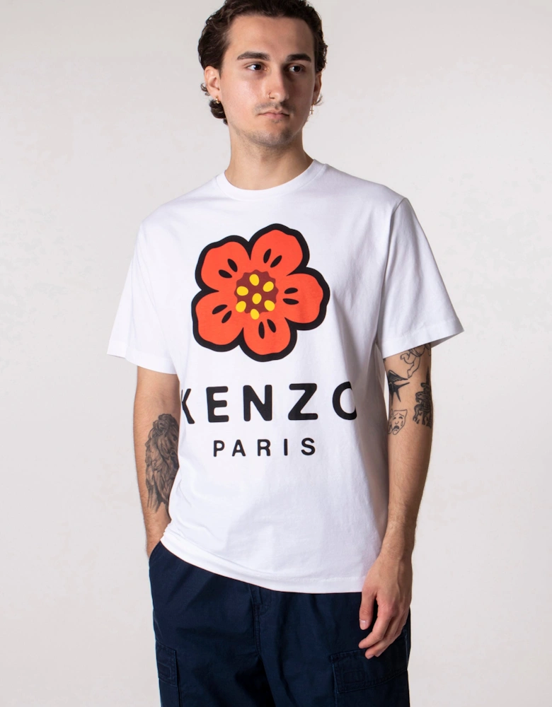 Relaxed Fit Boke Flower Logo T-Shirt