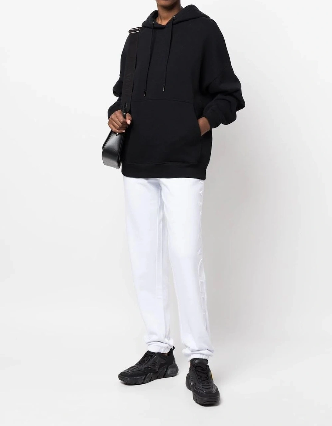 Moncler Women's White Jersey Cuffed Joggers - Size: 12