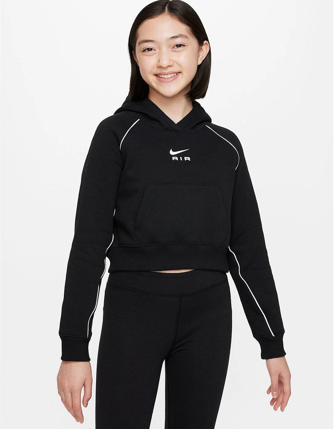 Older Girls Nsw Air French Terry Hoodie - Black, 3 of 2