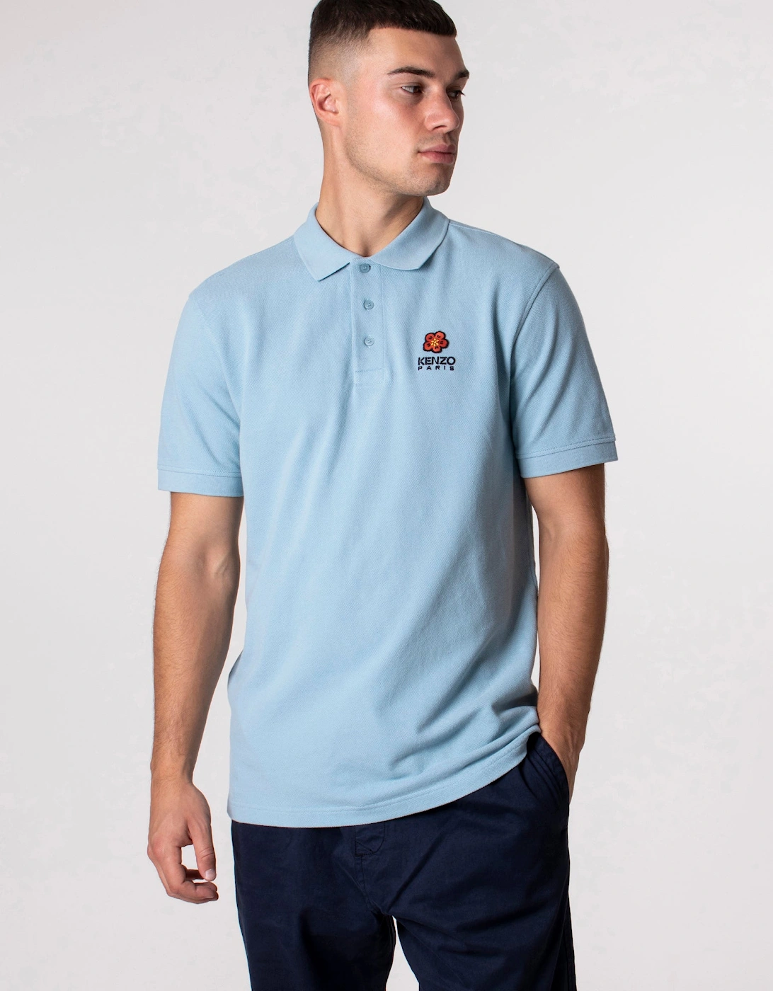 Boke Flower Crest Logo Polo Shirt, 4 of 3