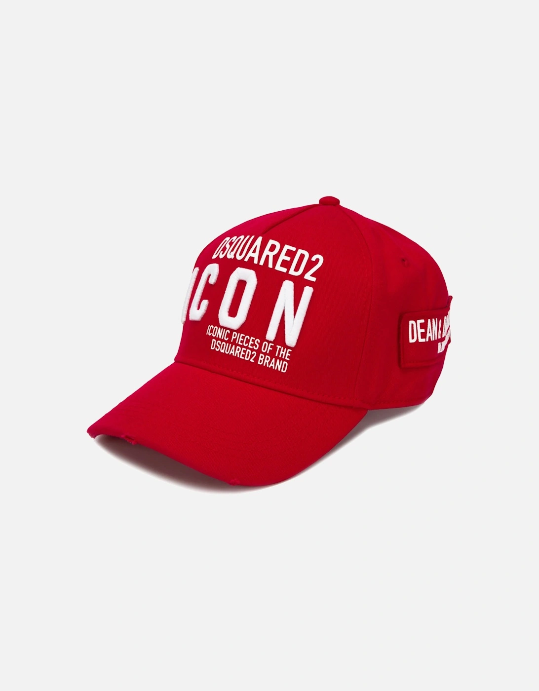 ICON Embroidered Baseball Cap in Red, 3 of 2