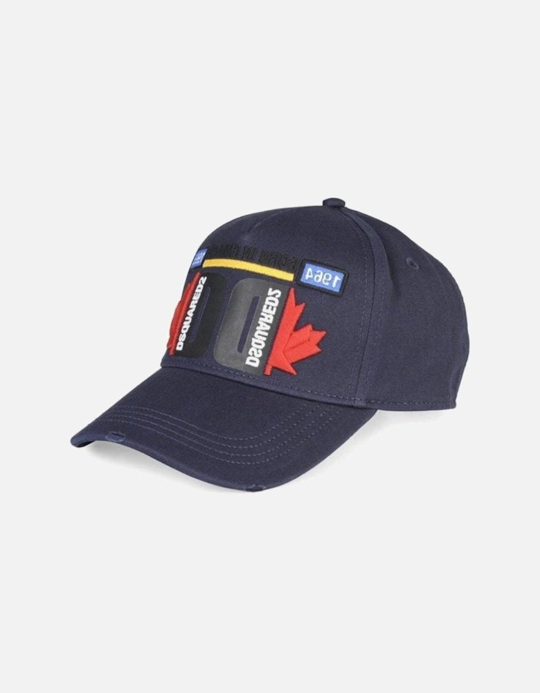 DD Maple Leaf Baseball Cap in Navy