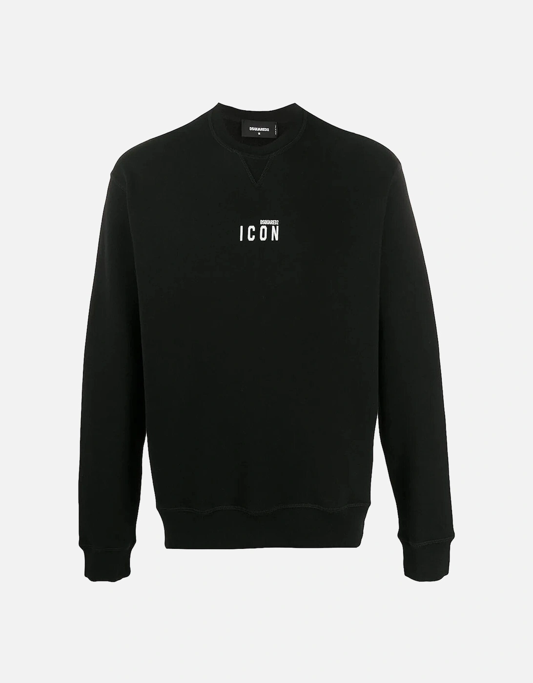 Mini Icon-print Crew Neck Sweatshirt in Black, 6 of 5