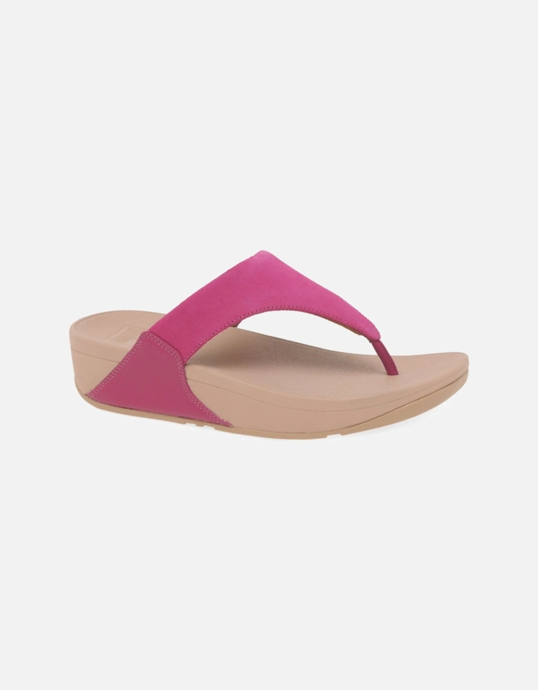 Lulu Suede Womens Toe Post Sandals