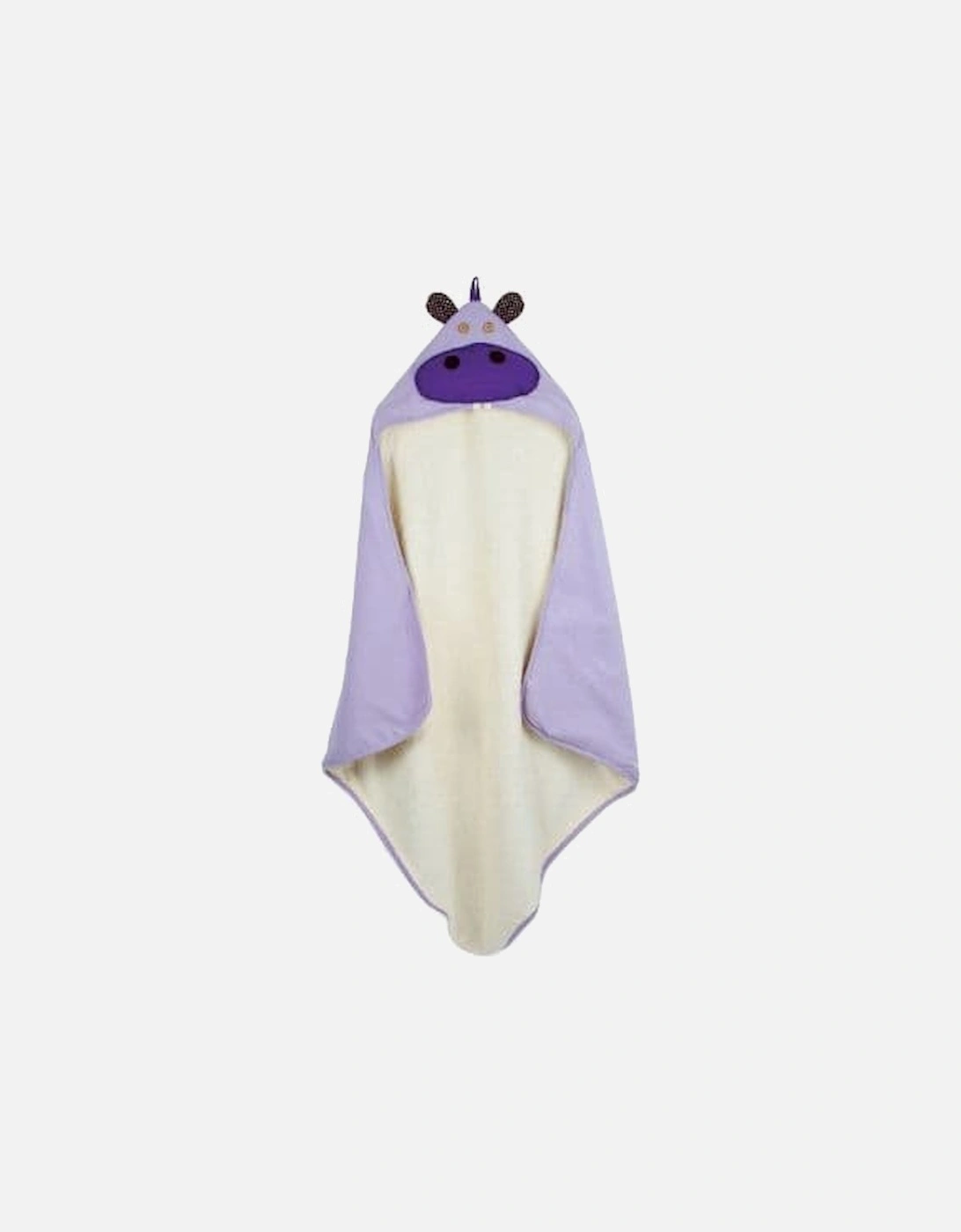 Hooded Towel Hippo Purple, 2 of 1