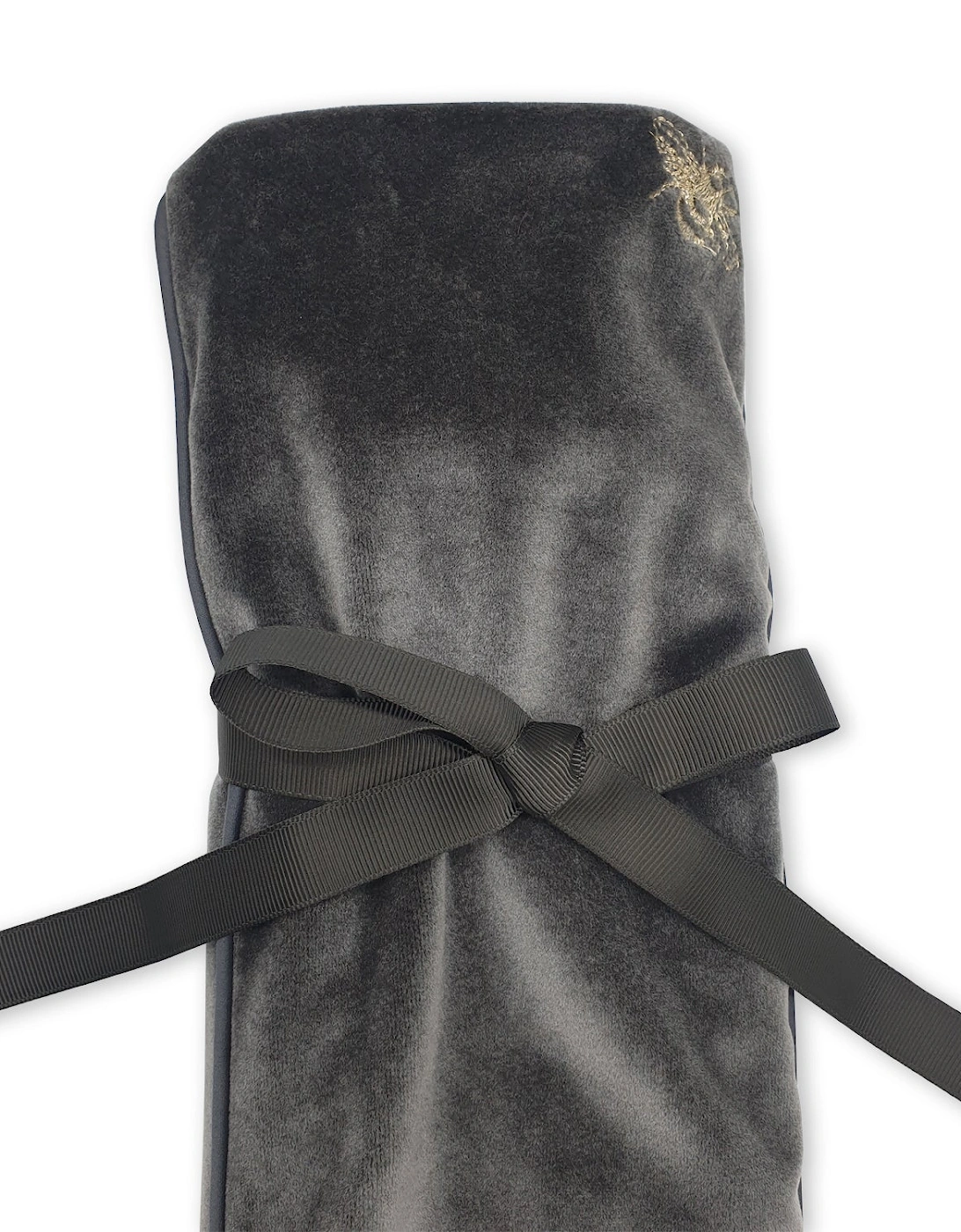 Velvet Long Hot Water Bottle - Grey