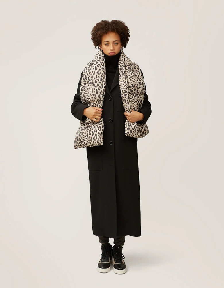 Reno Padded Scarf - Natural Leopard