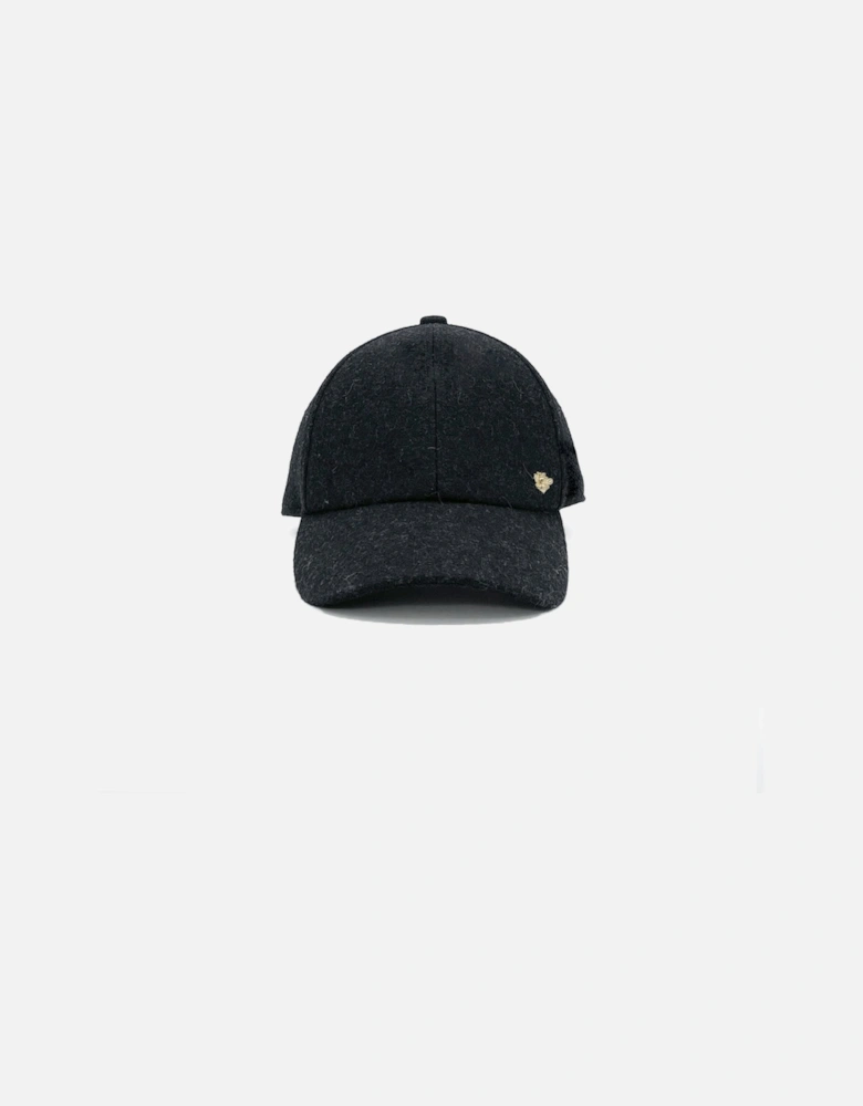 Nina Wool Baseball Cap - Black