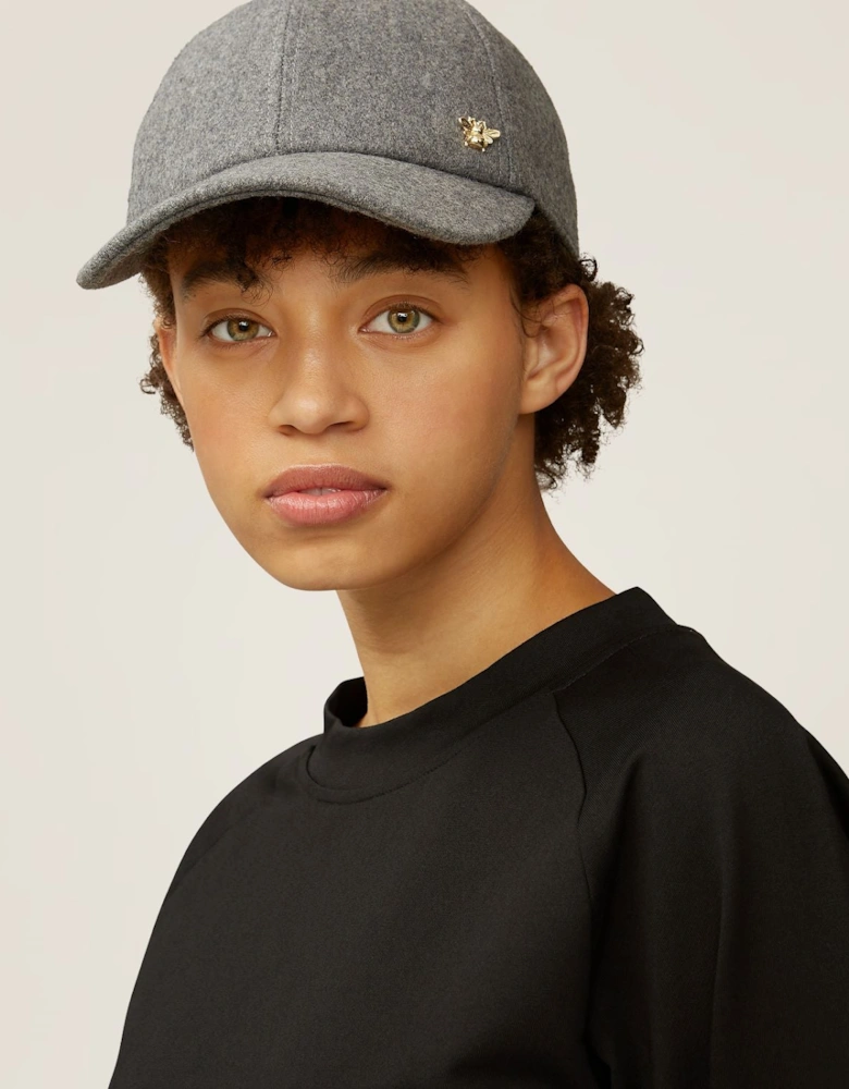 Nina Wool Baseball Cap - Grey