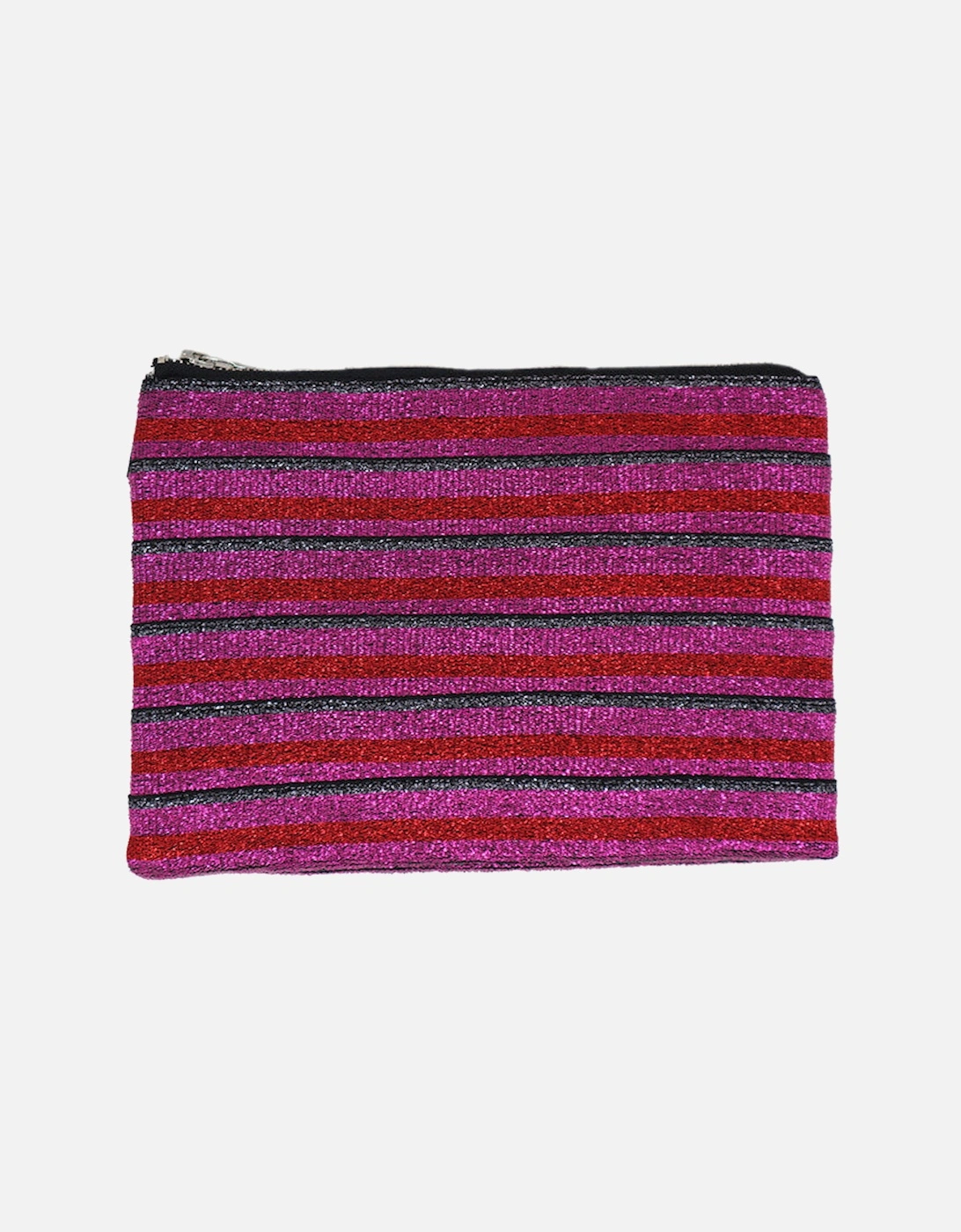Lurex Elastic Clutch - Pink