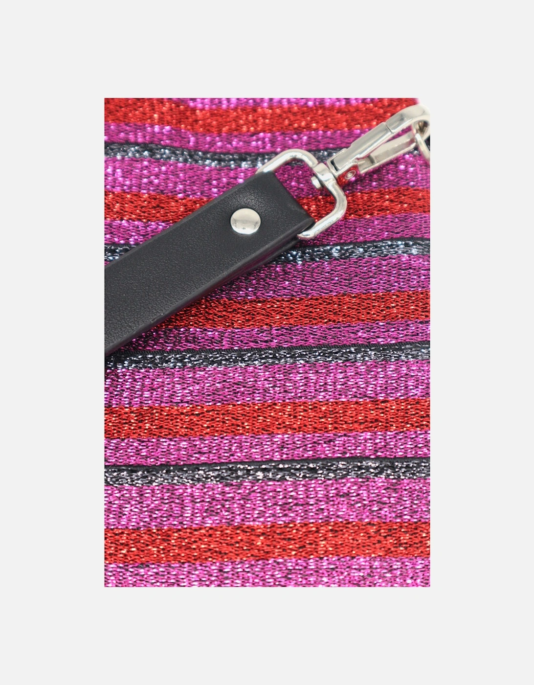 Lurex Elastic Clutch - Pink