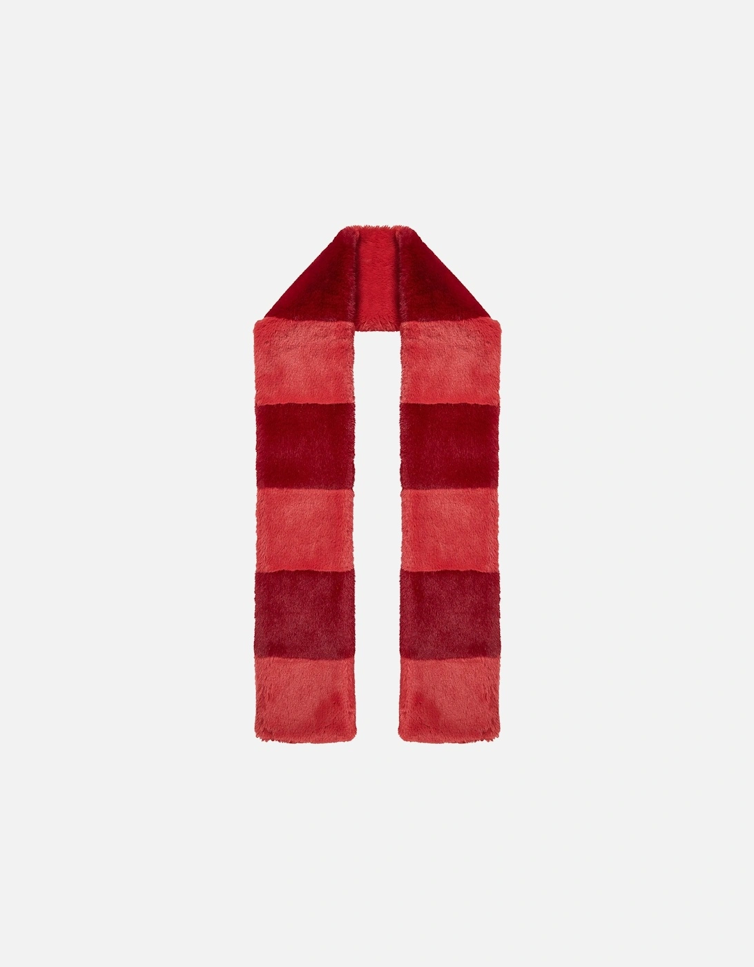 Clara Faux Fur Scarf - Burnt Coral Mix