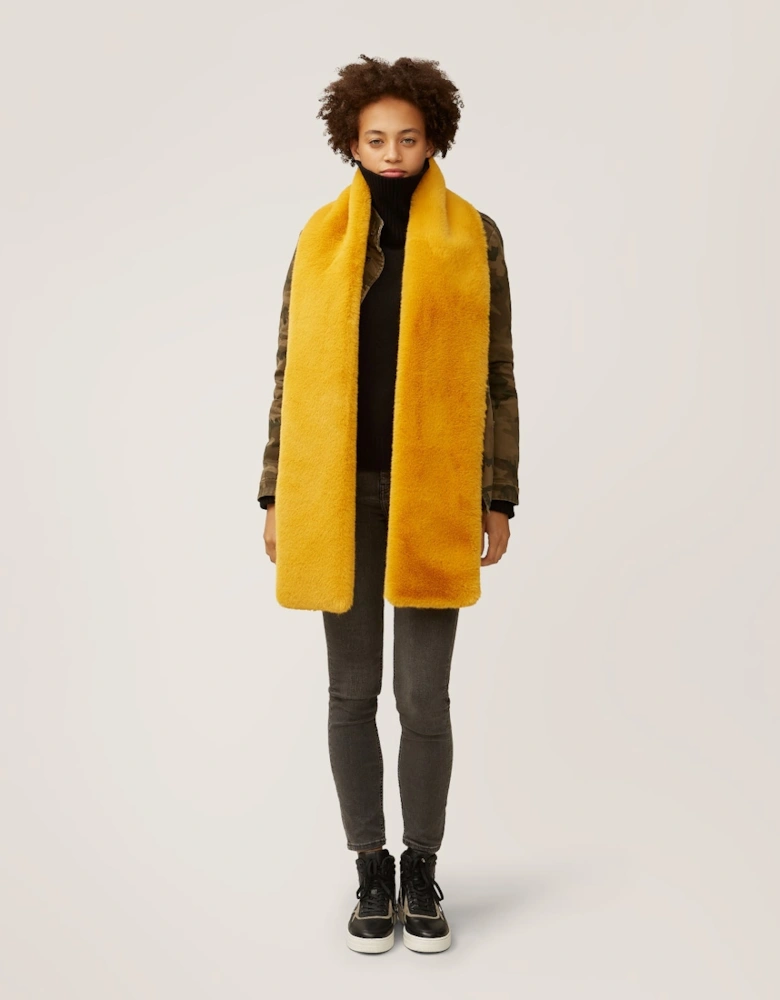 Coco Double Layer Scarf - Mustard