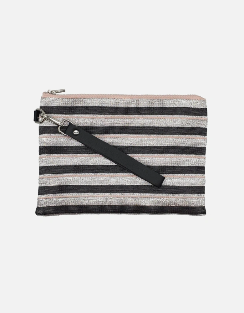 Elastic Clutch - Pink Stripe