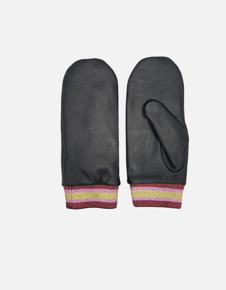 Leather Mittens - Circus