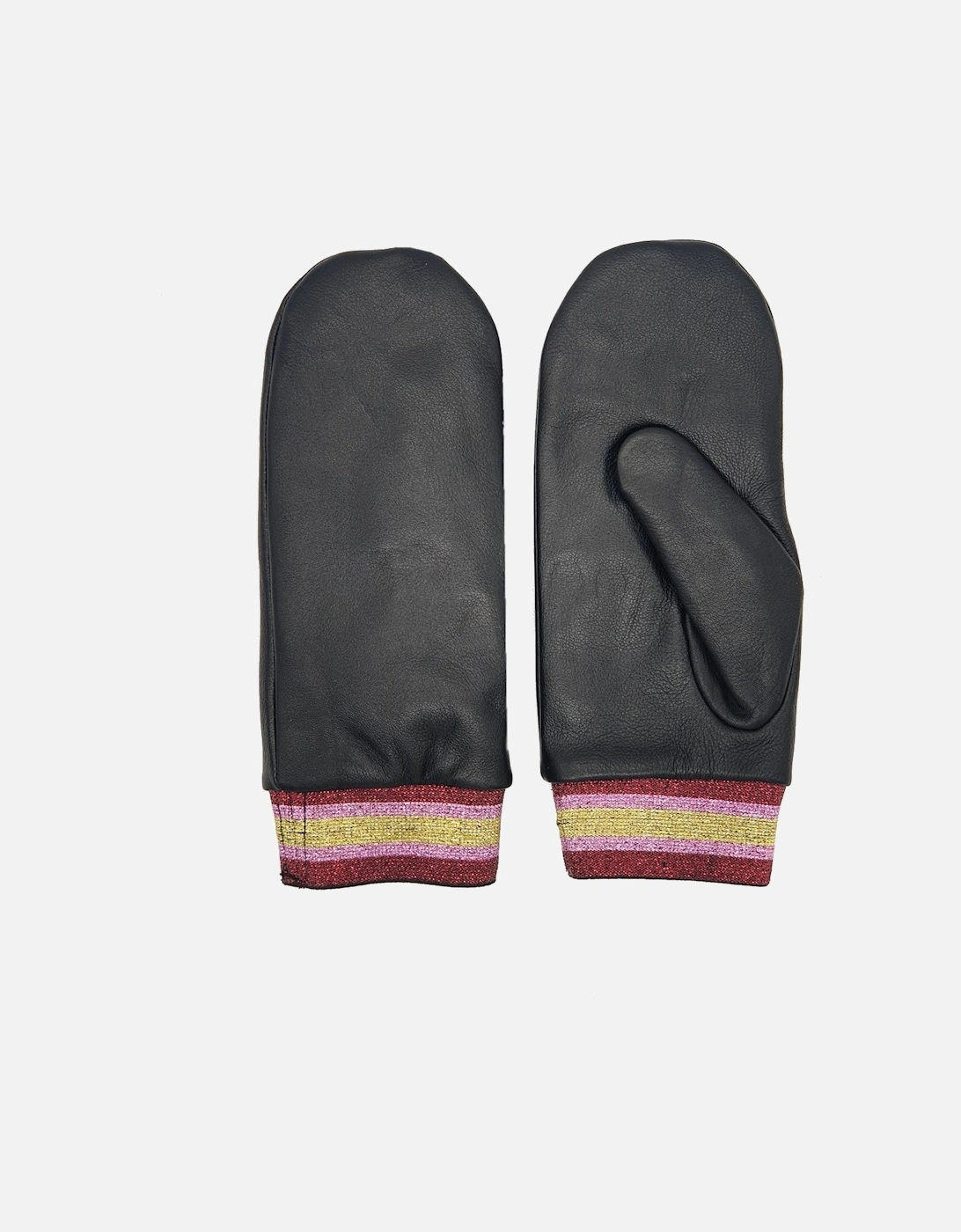 Leather Mittens - Circus