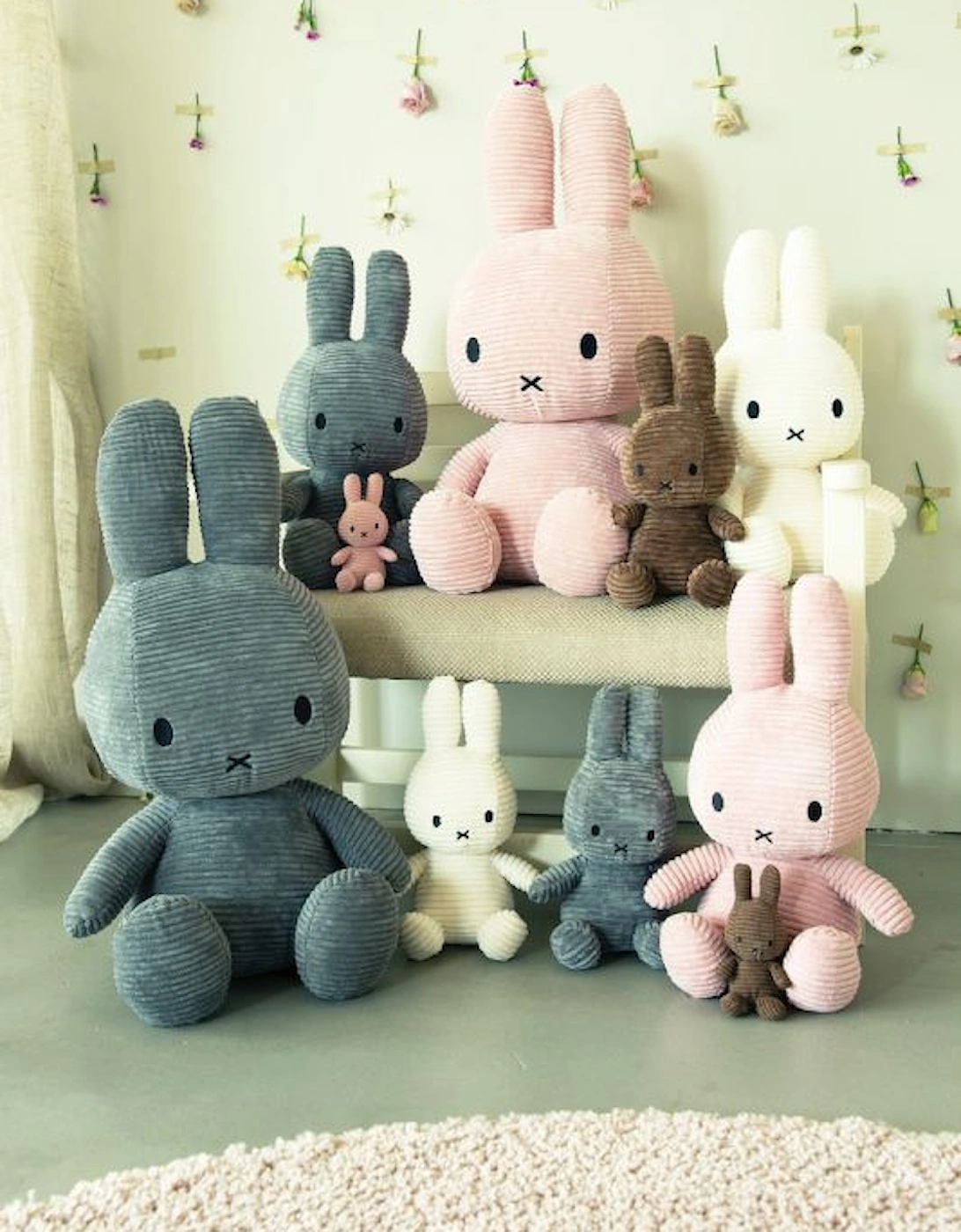 Corduroy Bunny - Grey Mega