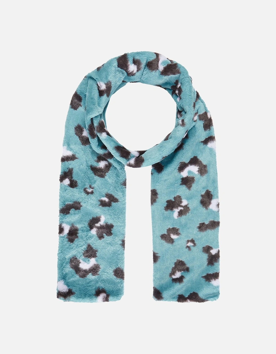 Ari Double Layer Scarf - Duckegg Leopard
