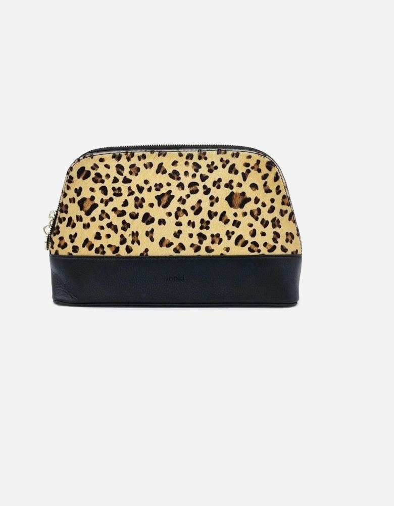Langley Make-up Bag - Black Leo