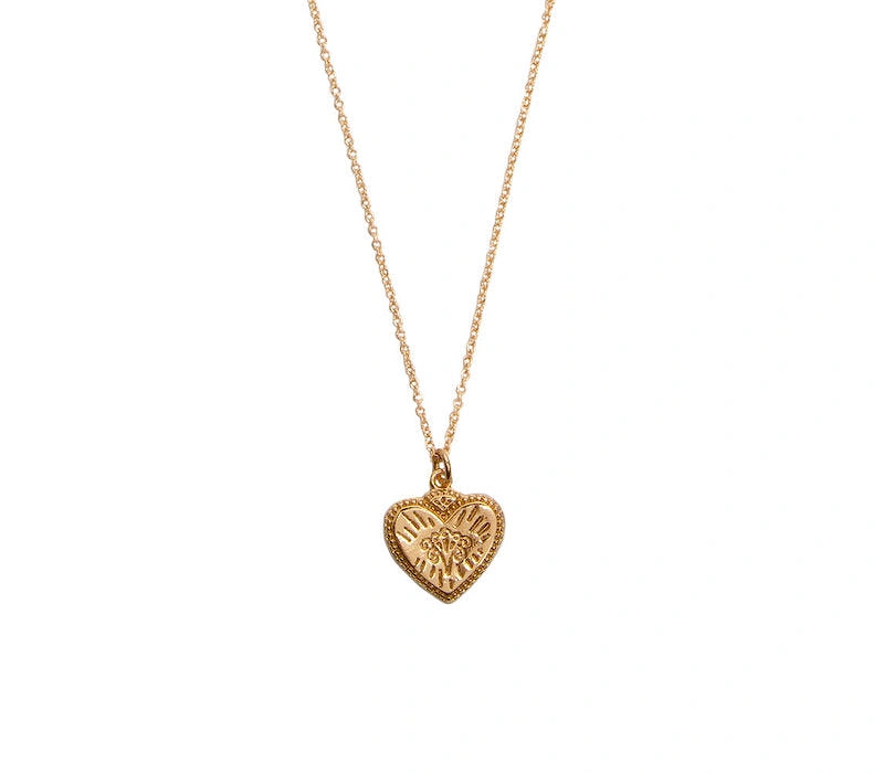 Heart Burst 18k Gold charm necklace, 4 of 3