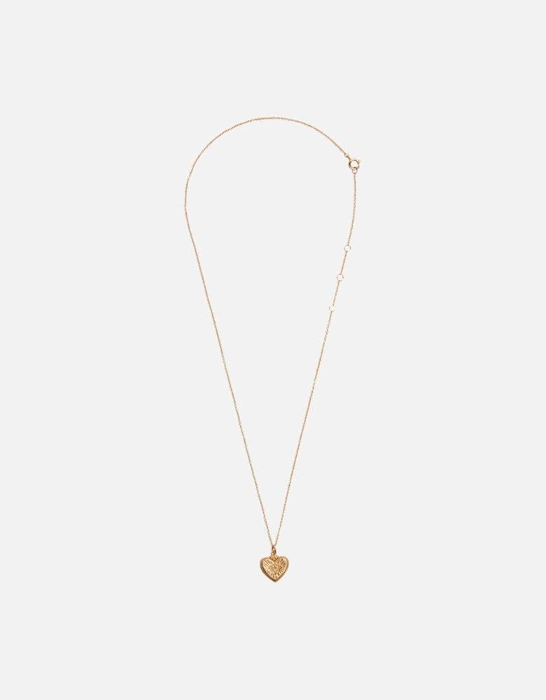 Heart Burst 18k Gold charm necklace
