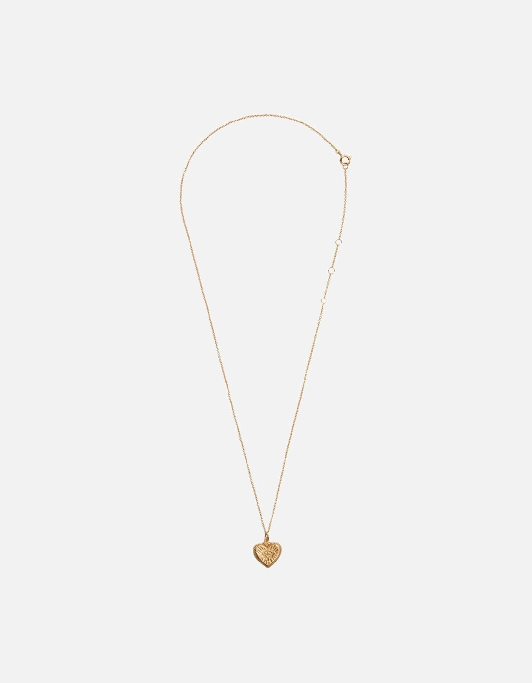 Heart Burst 18k Gold charm necklace