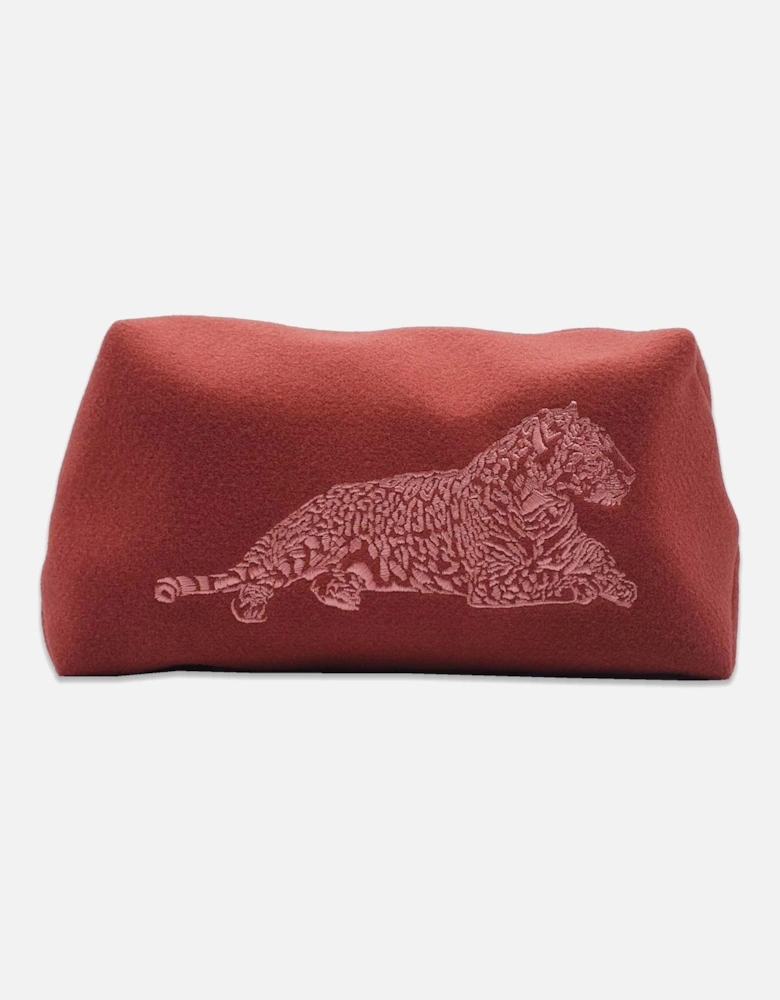 Lily Felt Wash Bag - Coral
