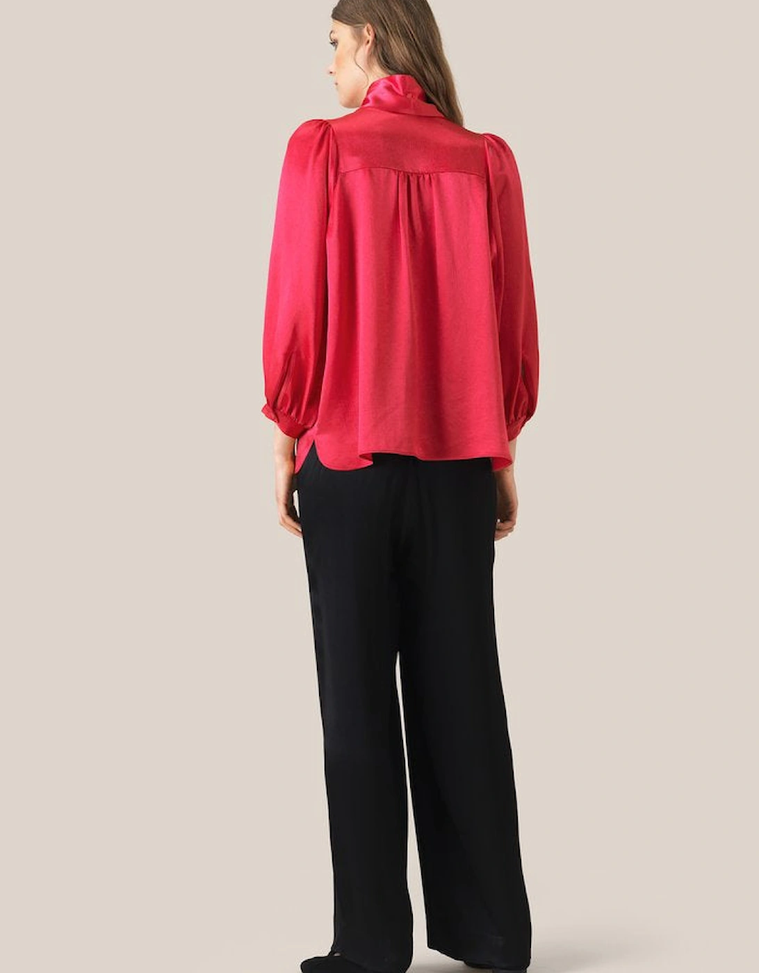 Moonlight Blouse - Rose Red