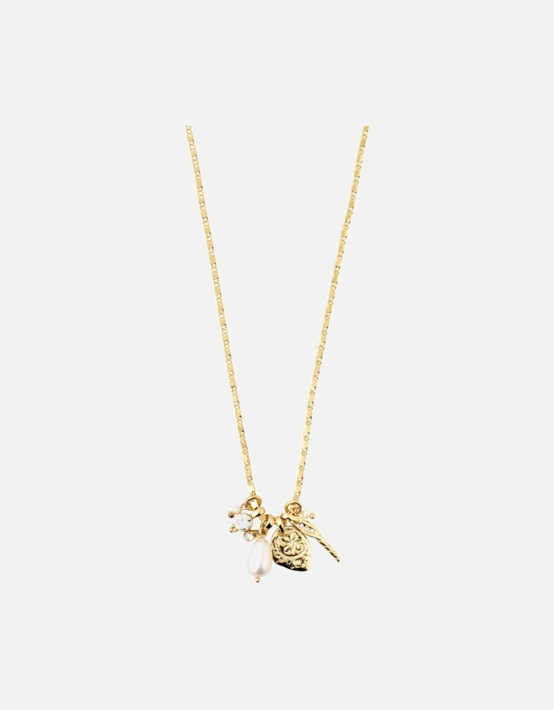 MORGAN necklace w/charms gold-plated