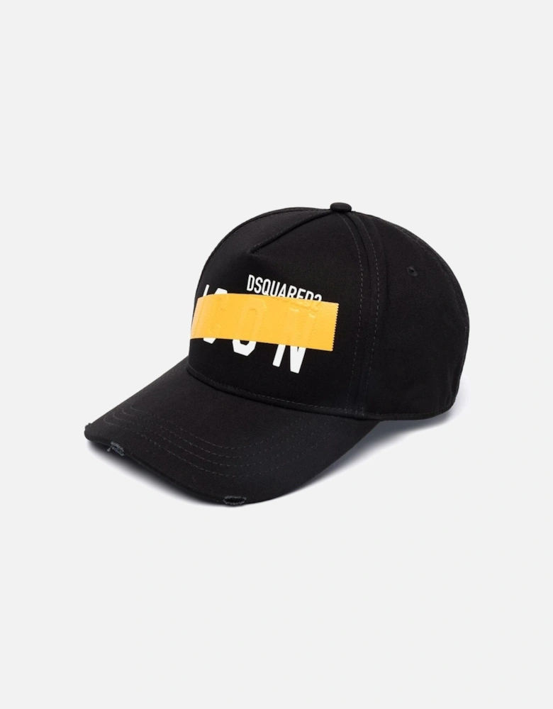 Taped Be Icon six-panel Cap in Black & Yellow