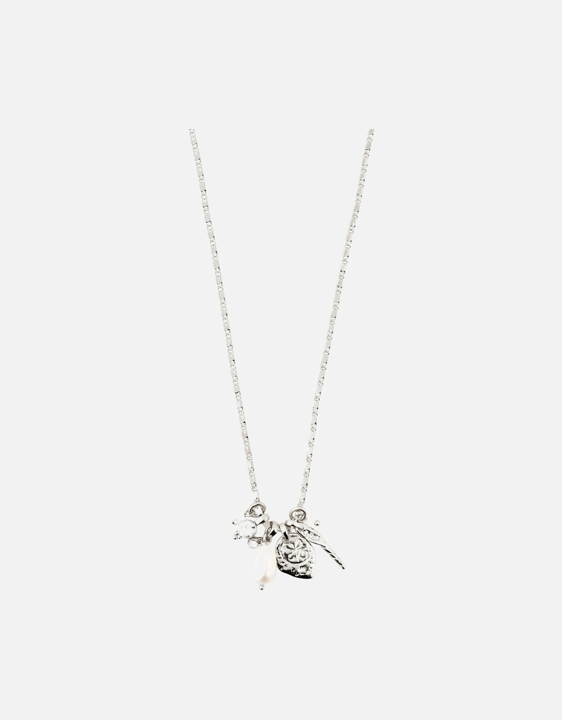 MORGAN necklace w/charms silver-plated, 4 of 3