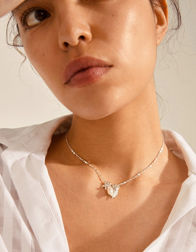 MORGAN necklace w/charms silver-plated