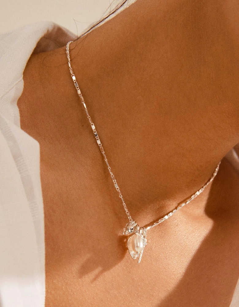 MORGAN necklace w/charms silver-plated