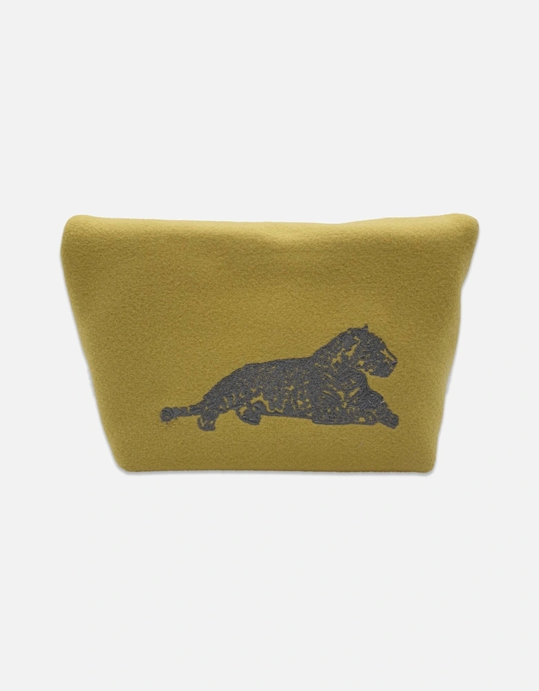 Charlotte Felt Make-Up Bag - Lemon