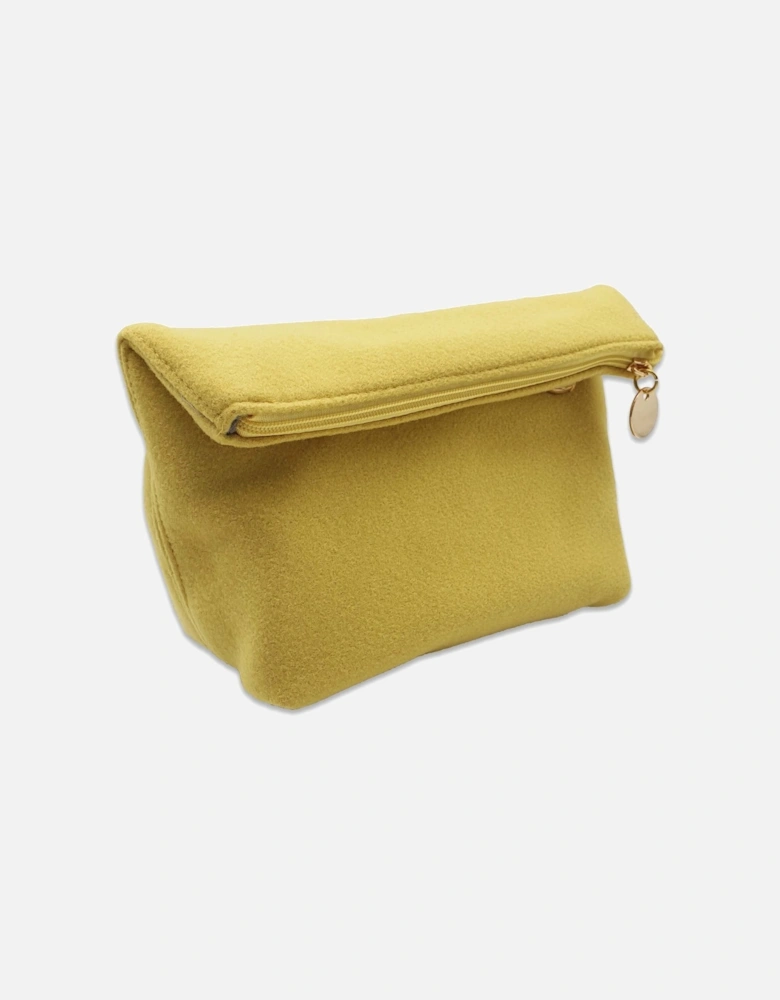 Charlotte Felt Make-Up Bag - Lemon