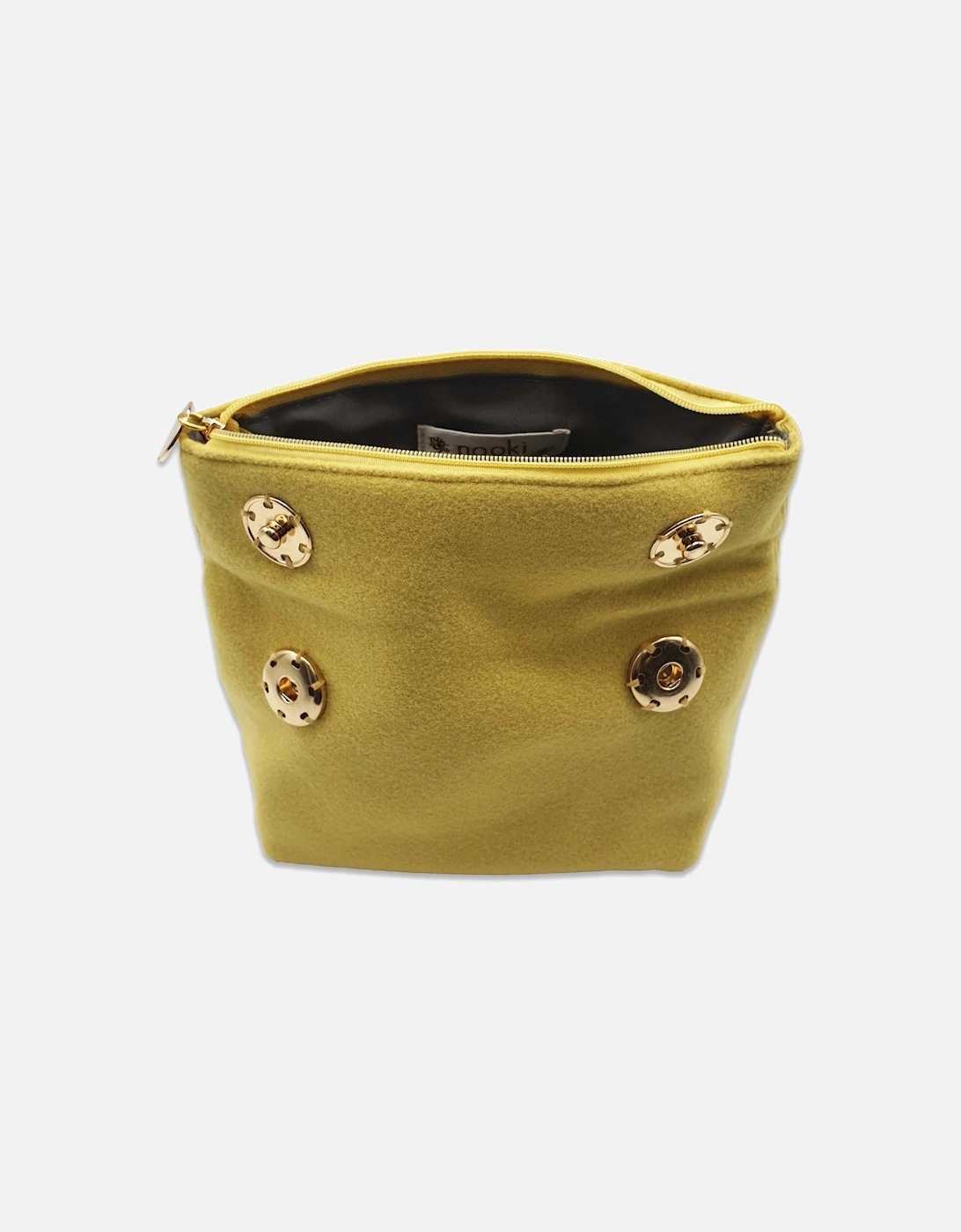 Charlotte Felt Make-Up Bag - Lemon