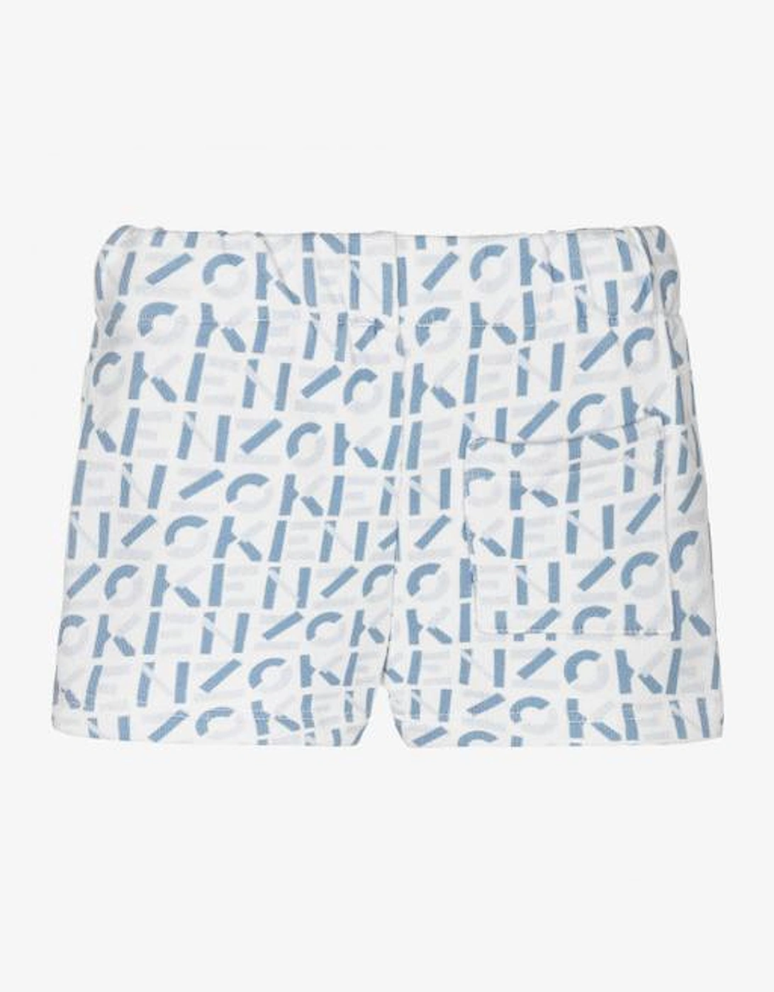 Kids Baby Boys White Logo T-Shirt & Shorts Set