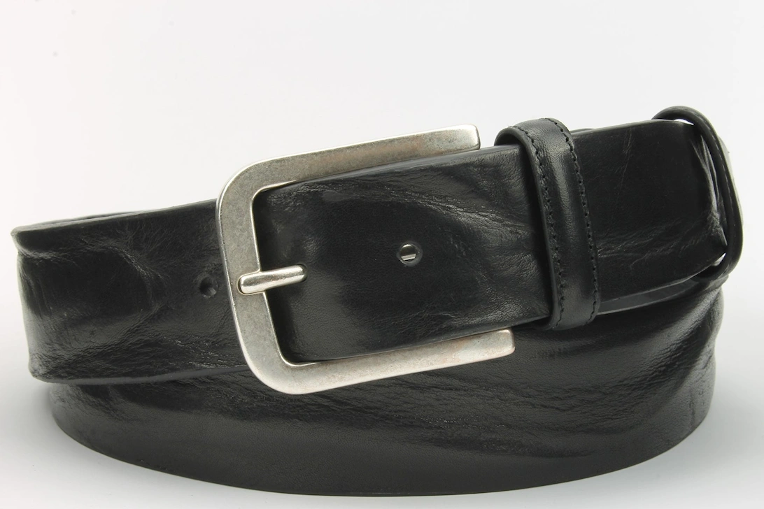 S389 678H Vintage Feel Jeans Belt Black Black, 2 of 1