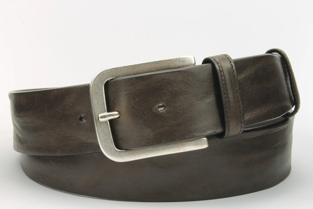 S390 678H Vintage Feel Jeans Belt Brown Brown, 2 of 1