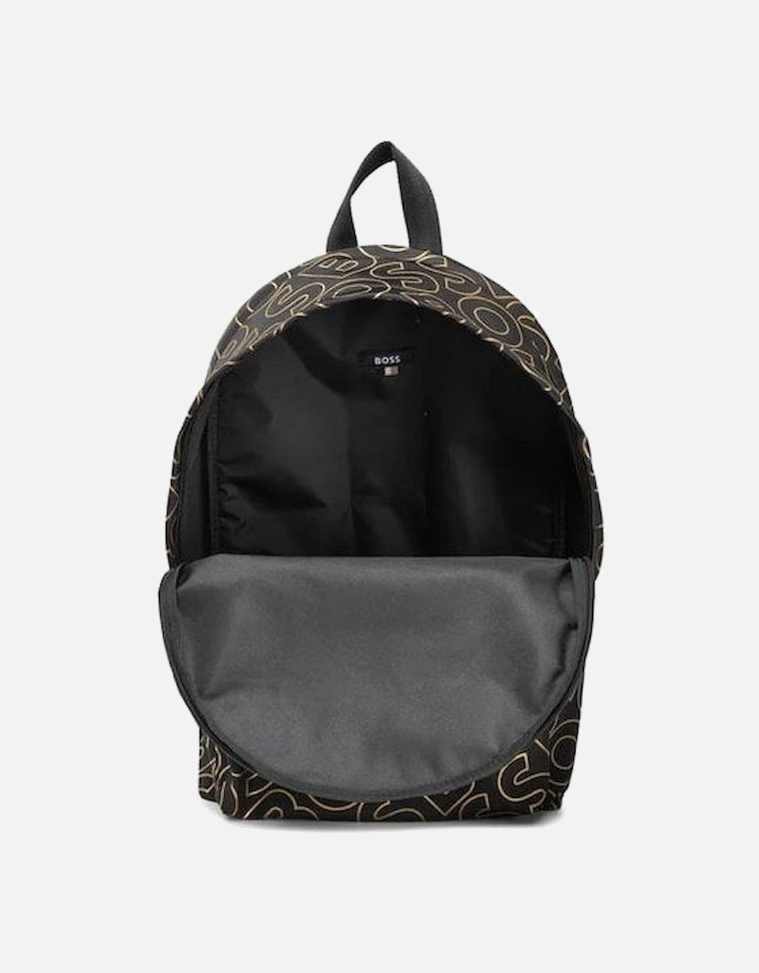 Catch_LN Allover Logo Black/Gold Backpack