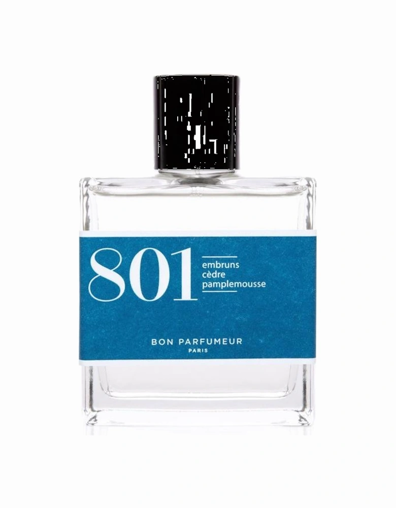 Eau de parfum 801: sea spray, cedar and grapefruit