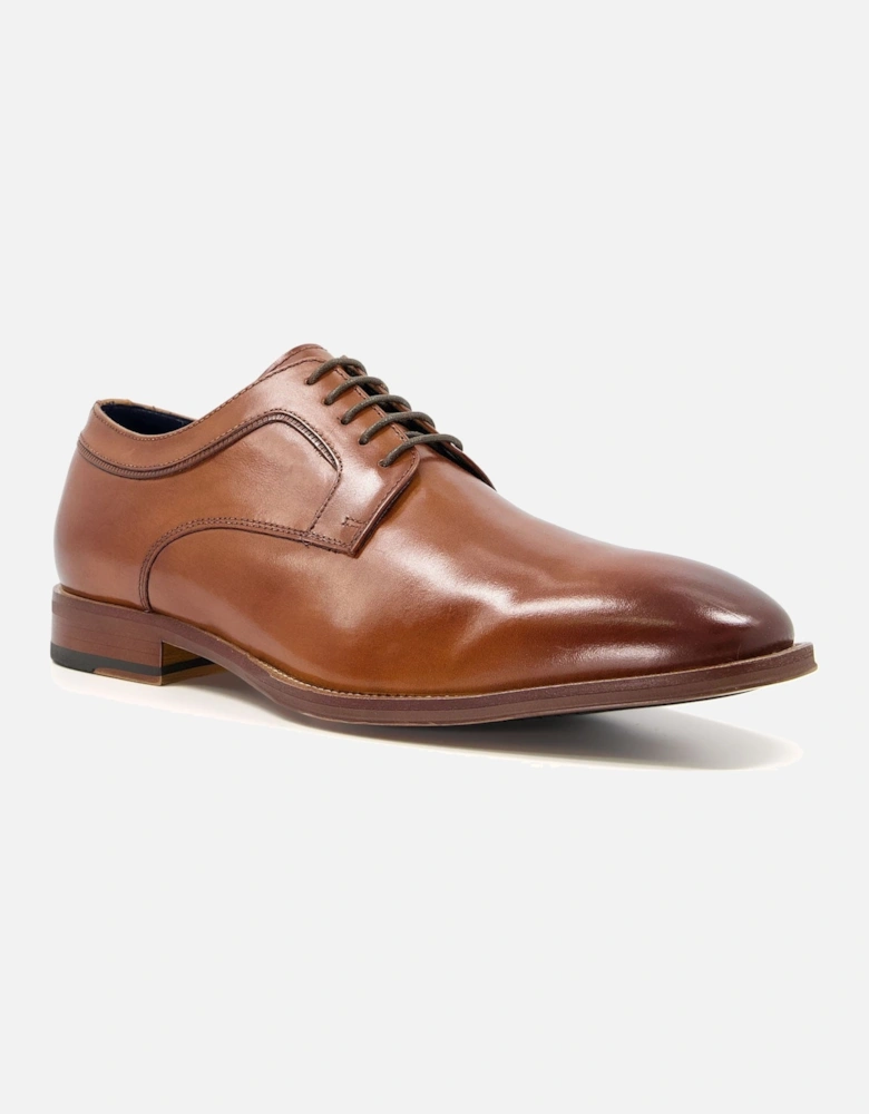 Mens Wide Fit Sparrows - Leather Lace-Up Gibson Shoes