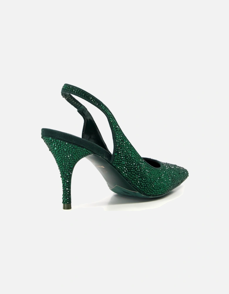 Ladies Captivating - Crystal Slingback Courts