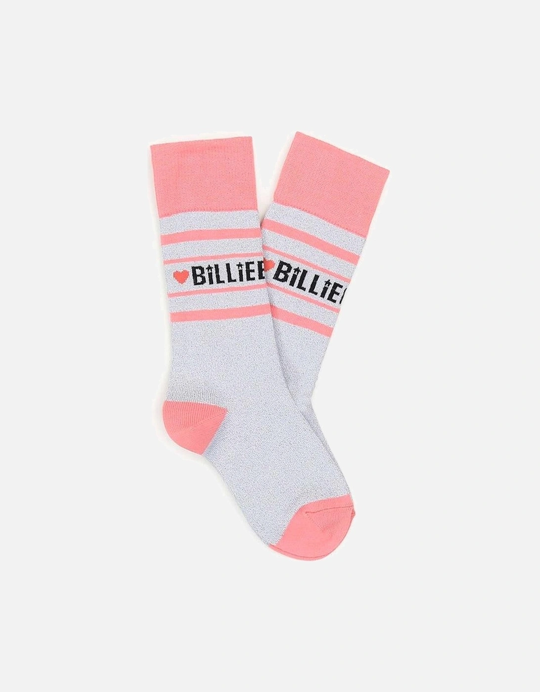 Girls Pink Heart Socks, 2 of 1