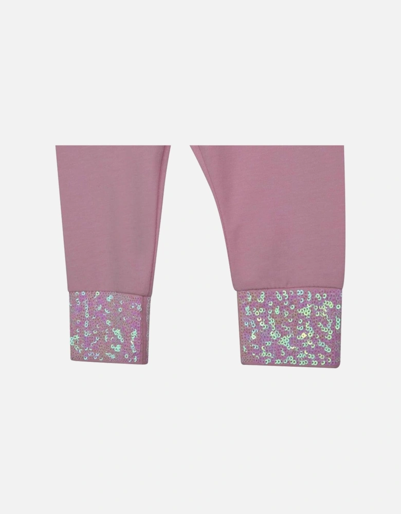 Girl Pink Glitter Leggings